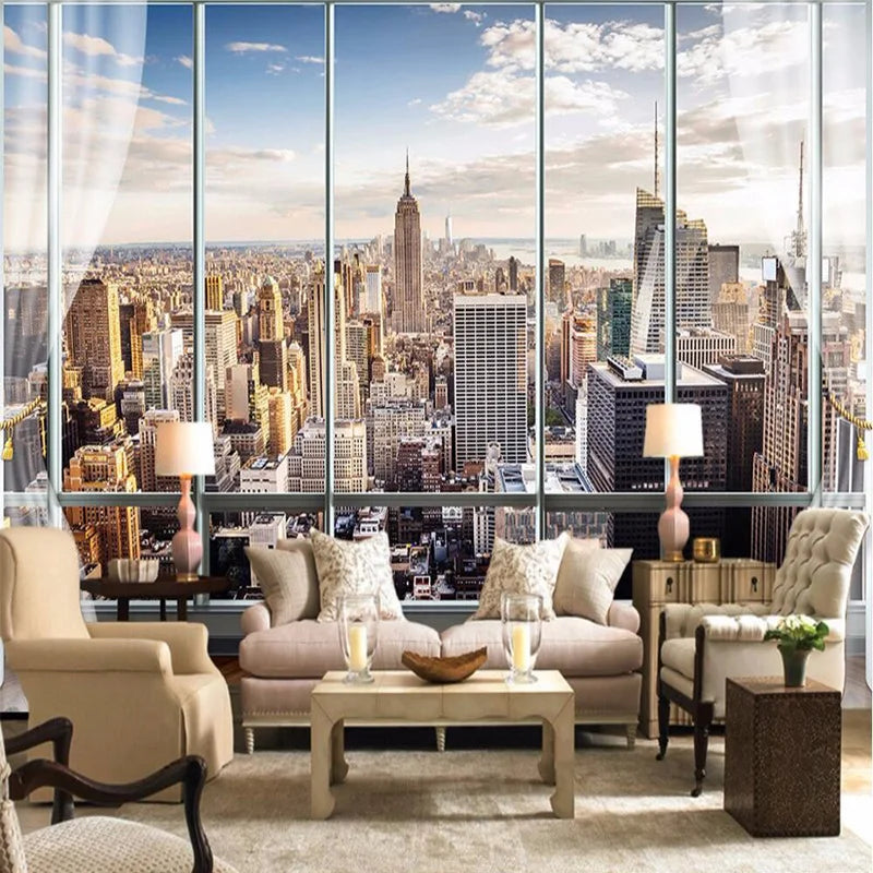 Custom 3D New York City Wall Mural – 7 Materials
