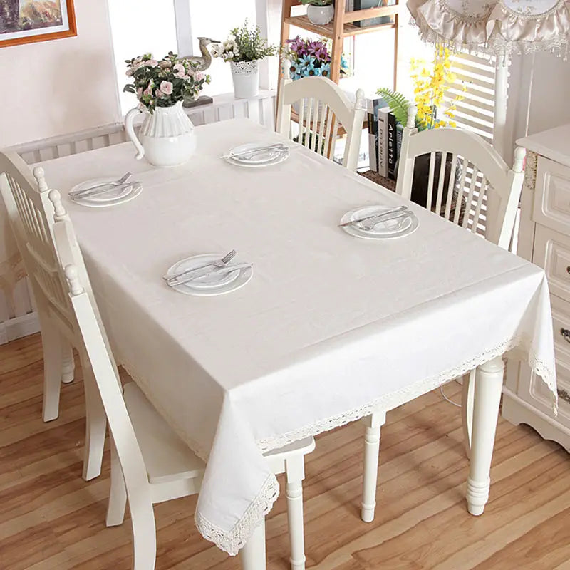 CHRISTMAS TABLECLOTH - Cotton-Linen Blend, Custom Sizes - Festive Dining