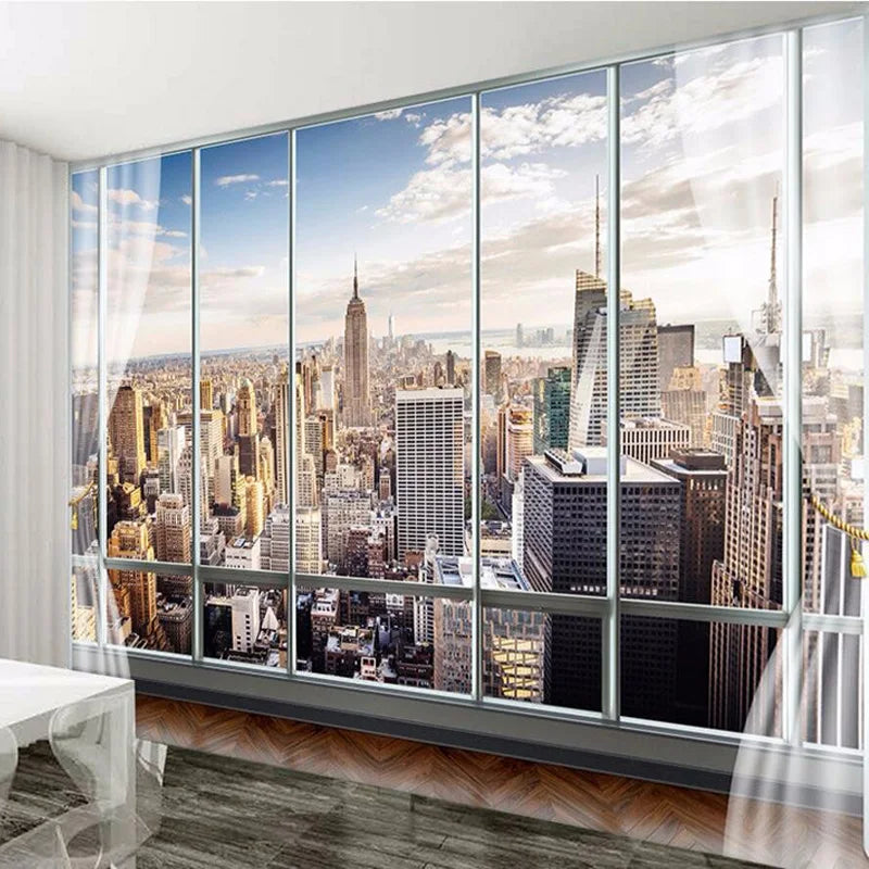 Custom 3D New York City Wall Mural – 7 Materials