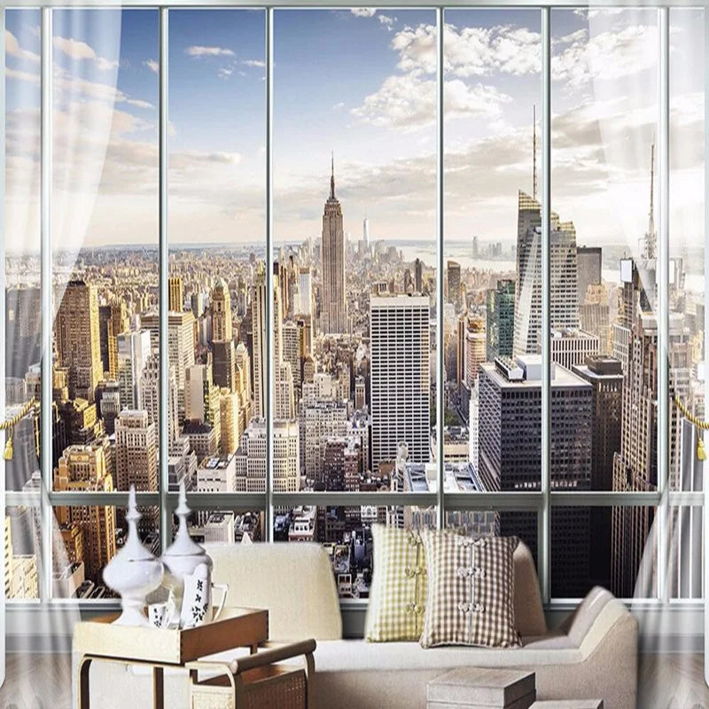 Custom 3D New York City Wall Mural – 7 Materials