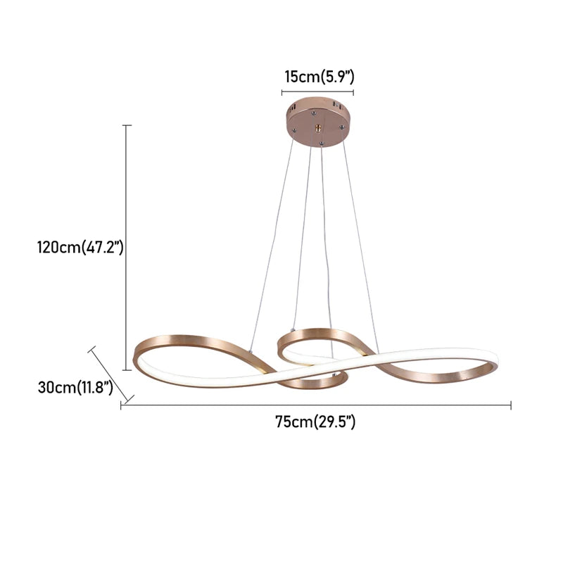 Acrylic Note LED Chandelier – Dimmable