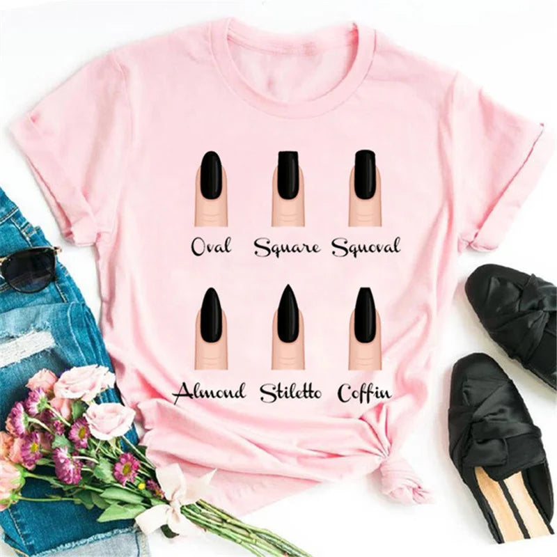 Cartoon Hand Graphic T-Shirt