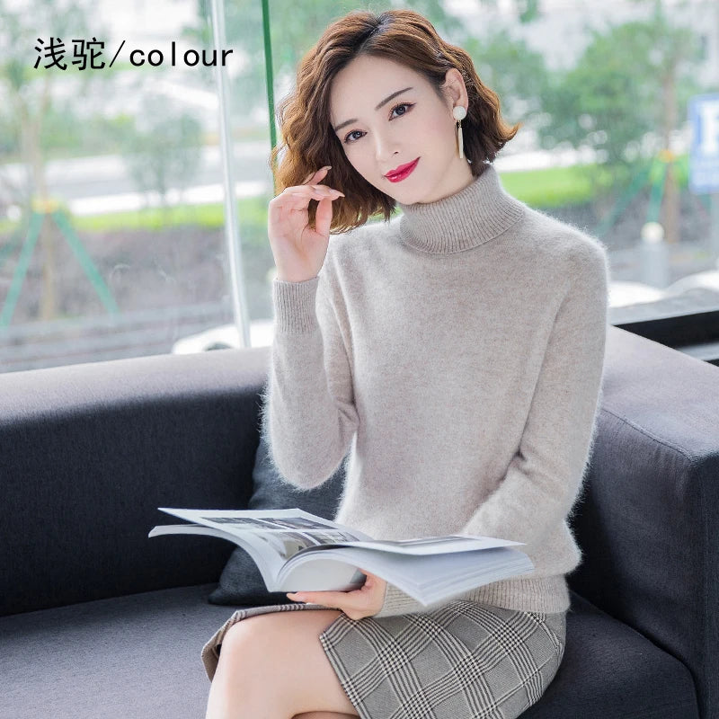 Mink Cashmere Loose Pullover – 19 Colors