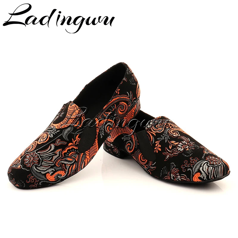 RITMO - Men's Embroidered Latin Dance Shoes - Move Like The Music Owns You
