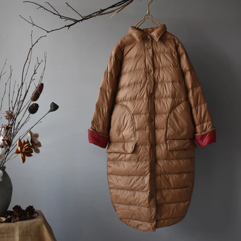 Slim Long Down Coat – 85% Duck Down Ultralight