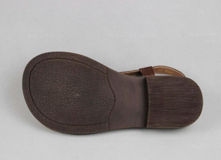 Careaymade-Genuine Leather wide toe big size sandals women's shoes original Handmade single breathable soft sole casual sandals