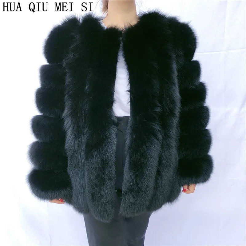 Silver Sonata - Fur Jacket - Winter Elegance