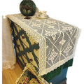 CROCHET TABLE RUNNER - 45cm Wide - Retro Lace Edge