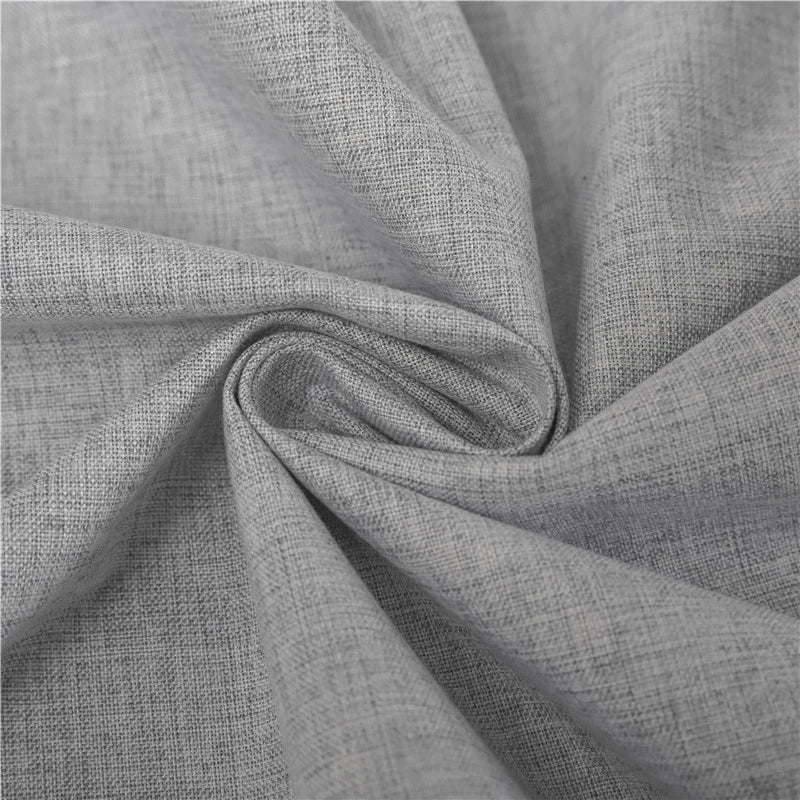 Custom Size 100% Blackout Linen Curtains for Living Room Bedroom Waterproof Thermal Insulated Fabric Modern Curtains
