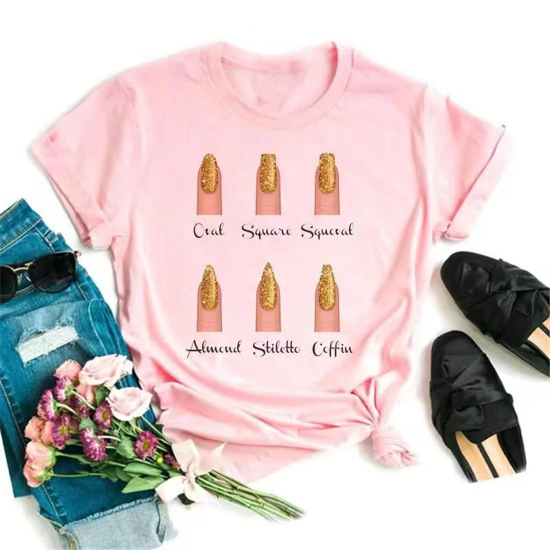 Cartoon Hand Graphic T-Shirt