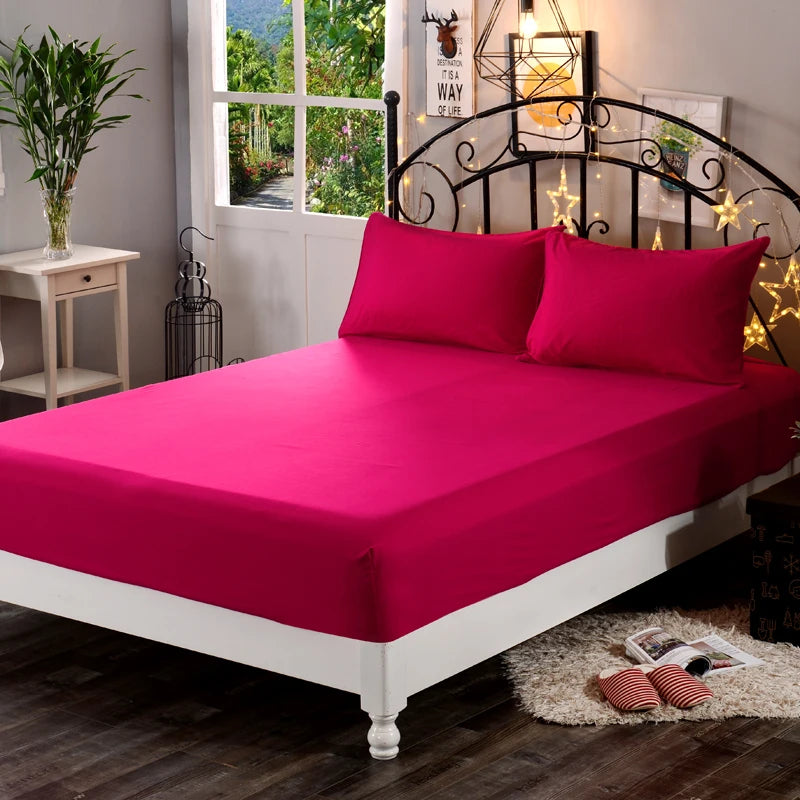 SOLID GRIP - Fitted Sheet Mattress Cover - 100% Polyester, 25cm Deep Pocket