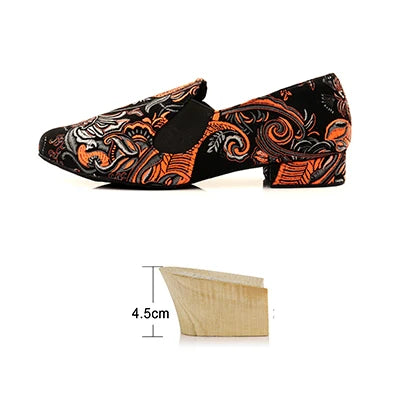 RITMO - Men's Embroidered Latin Dance Shoes - Move Like The Music Owns You