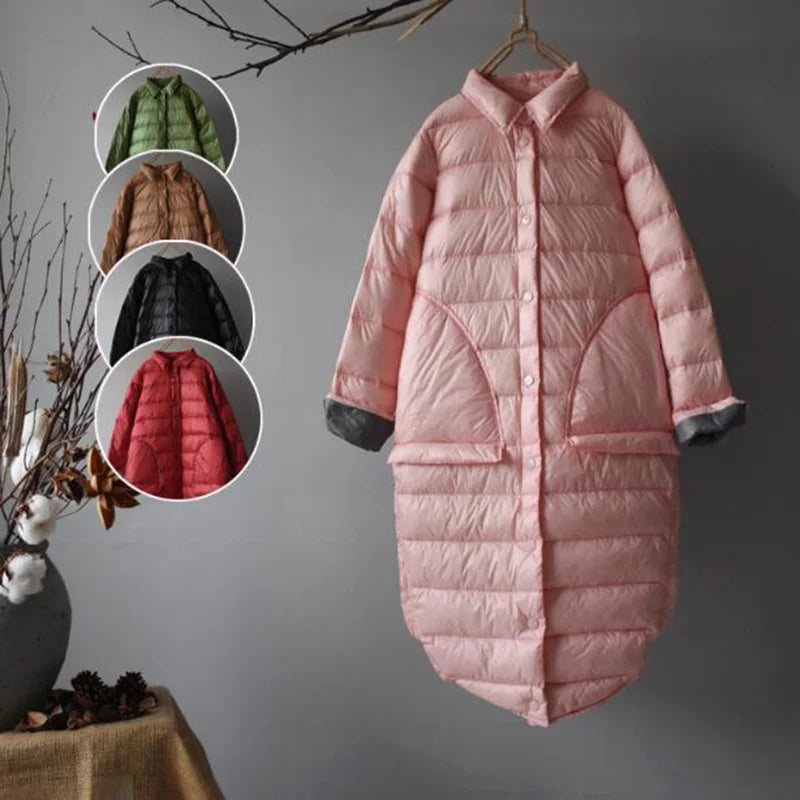 Slim Long Down Coat – 85% Duck Down Ultralight