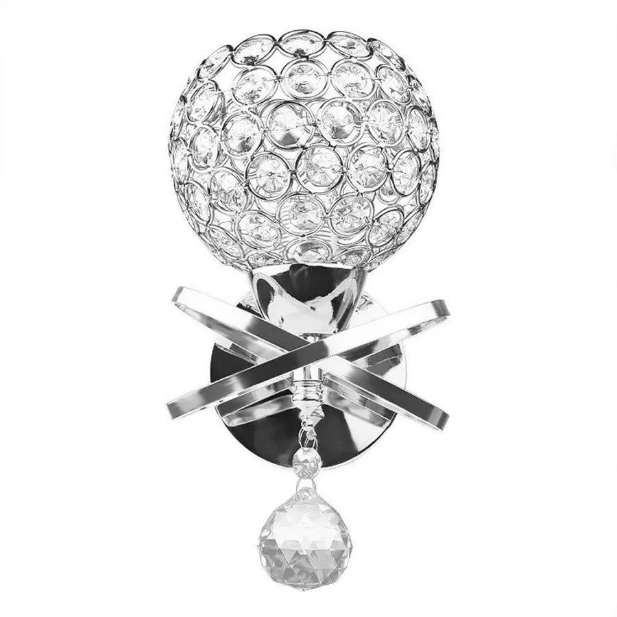 Retro K9 Crystal Wall Sconce – Gold/Silver, 8 Styles