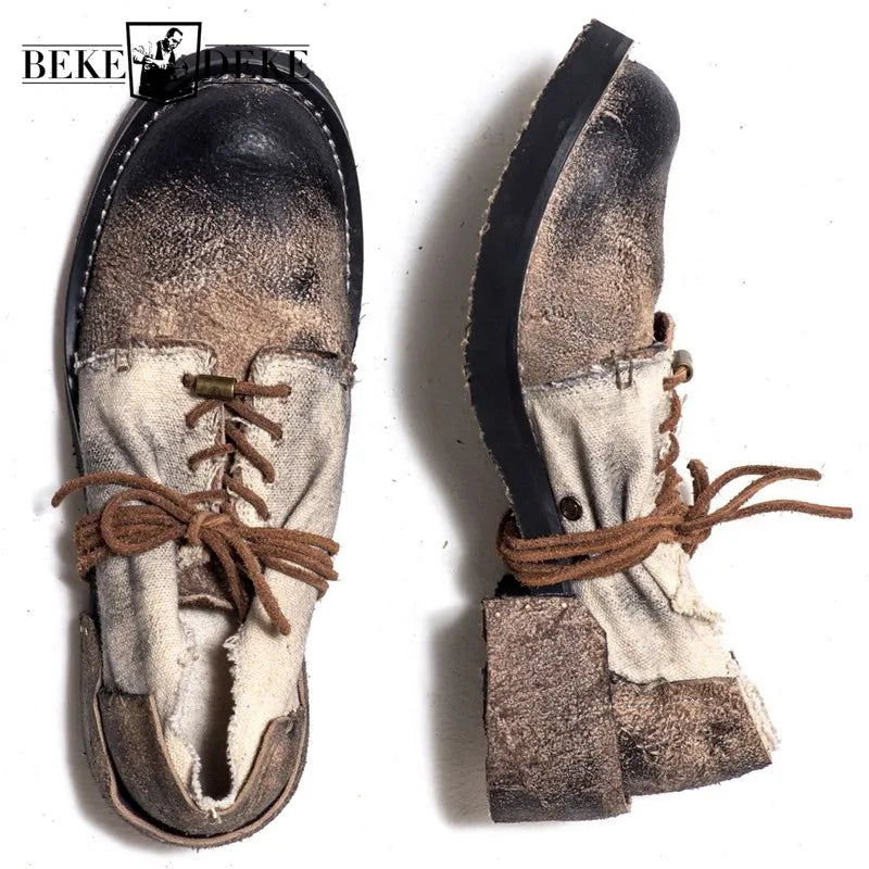 HERITAGE WALK - Genuine Leather Lace-Up Casual Shoes - Old Soul, New Ground