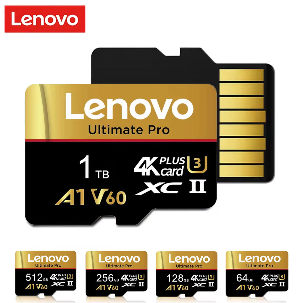 Lenovo Ultimate Pro MicroSD - 512GB/256GB/128GB + Adapter
