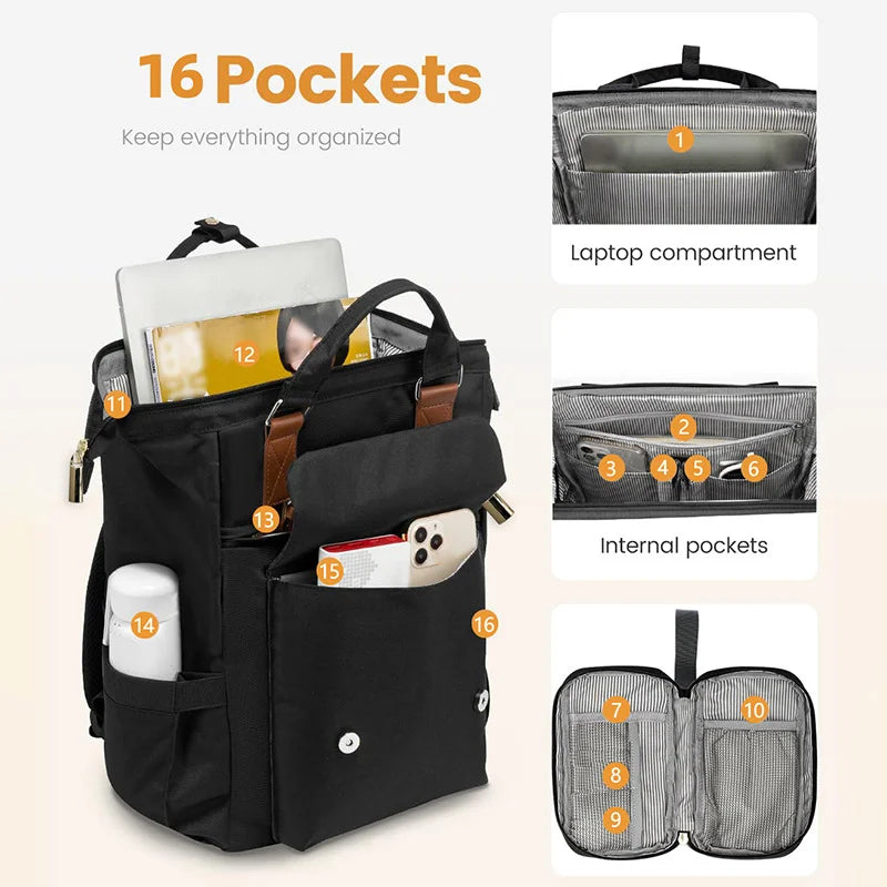 College Buckle Commuter Backpack Set