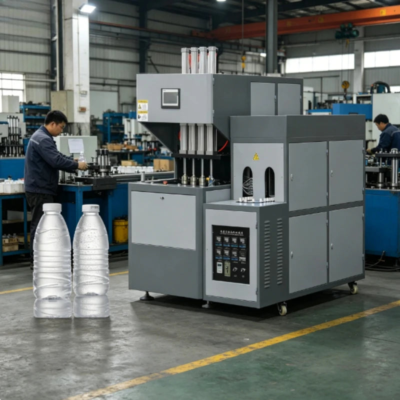 PET BLOW MOLDING MACHINE - Semi-Automatic - 0.1–2L Bottles