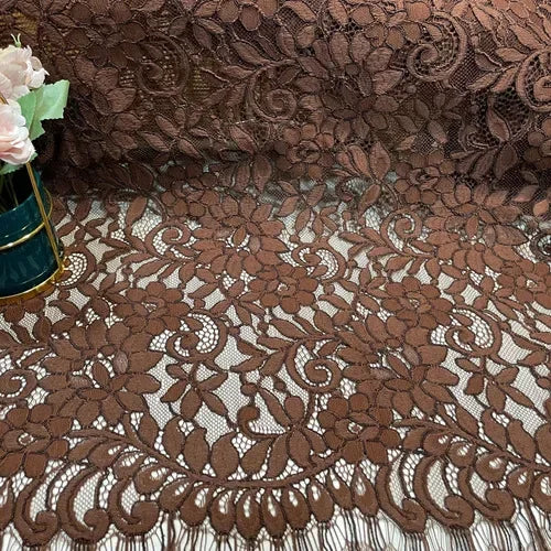 COTTON LACE FABRIC - Floral 3D Mesh, 150cm Wide - Soft Details