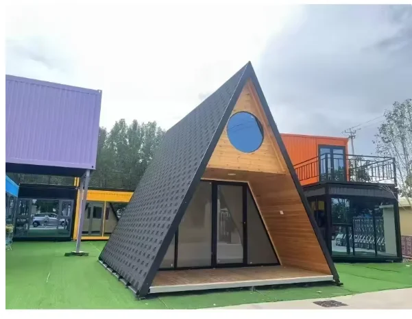 Prefab Triangle A-Frame House - Expandable Thermal Insulation Mobile Home