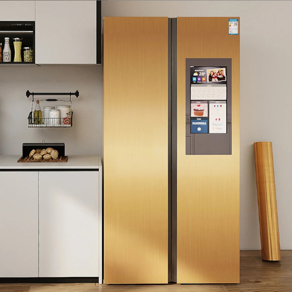 GOLD METALLIC CONTACT FILM - Self-Adhesive - Brushed Wall Decor