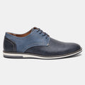Men's PU Leather Lace-Up Casual Shoes - Patchwork Design EU 39-49 Wide Sizes