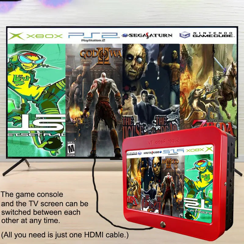 T1 Retro Game Console - 500 GB or 1 TB - Plug and Play