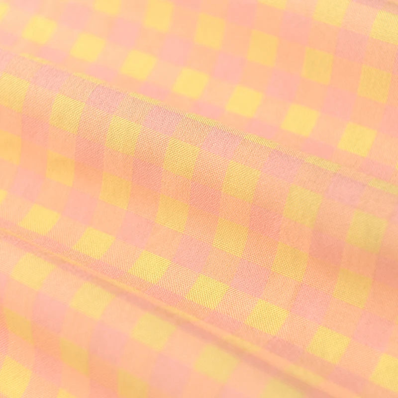 Bubble Plaid Fabric By The Meter for Dress Shirt Children's Clothes Bedding Diy Sewing Cloth Breathable Soft Comfortable Textile