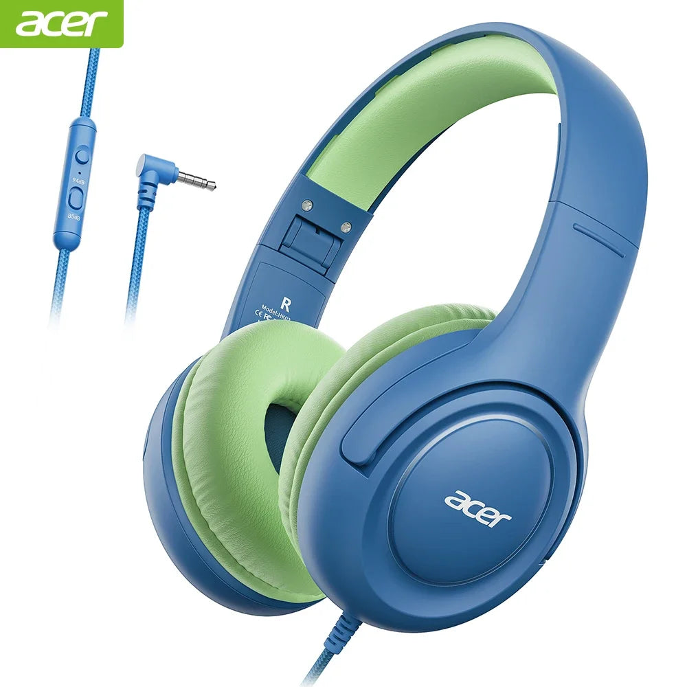 Acer HK03 Kids Wired Headphones Pink Volume Limiter 85dB