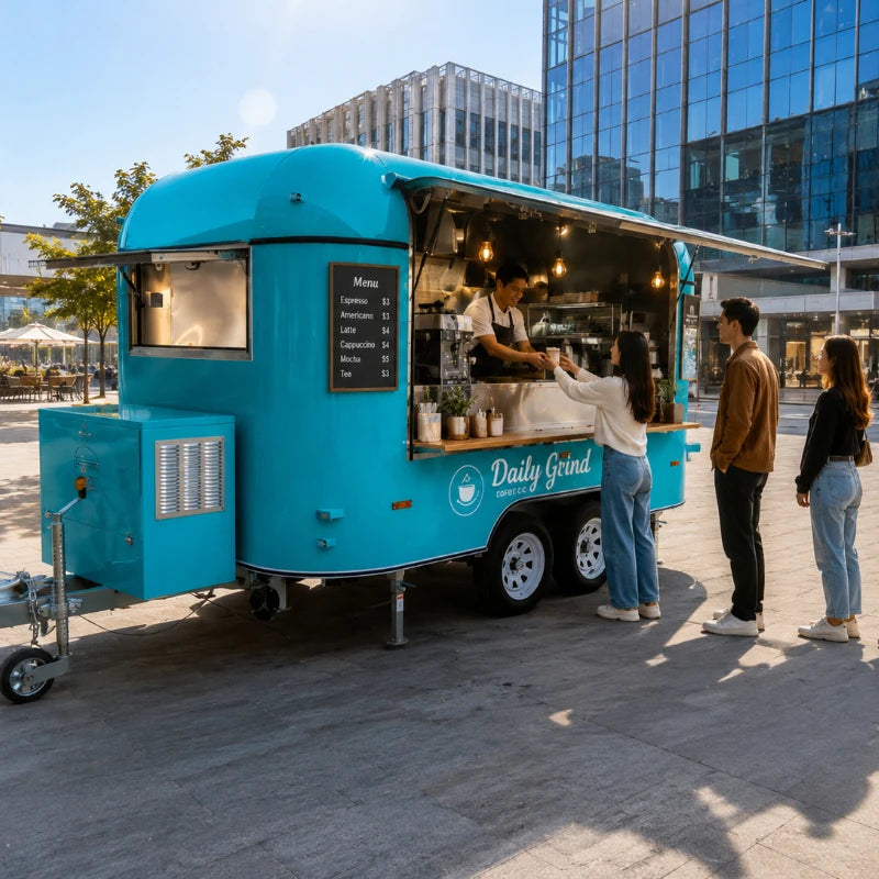 Customized Mobile Food Truck – Full Kitchen Coffee Van Ice Cream Cart