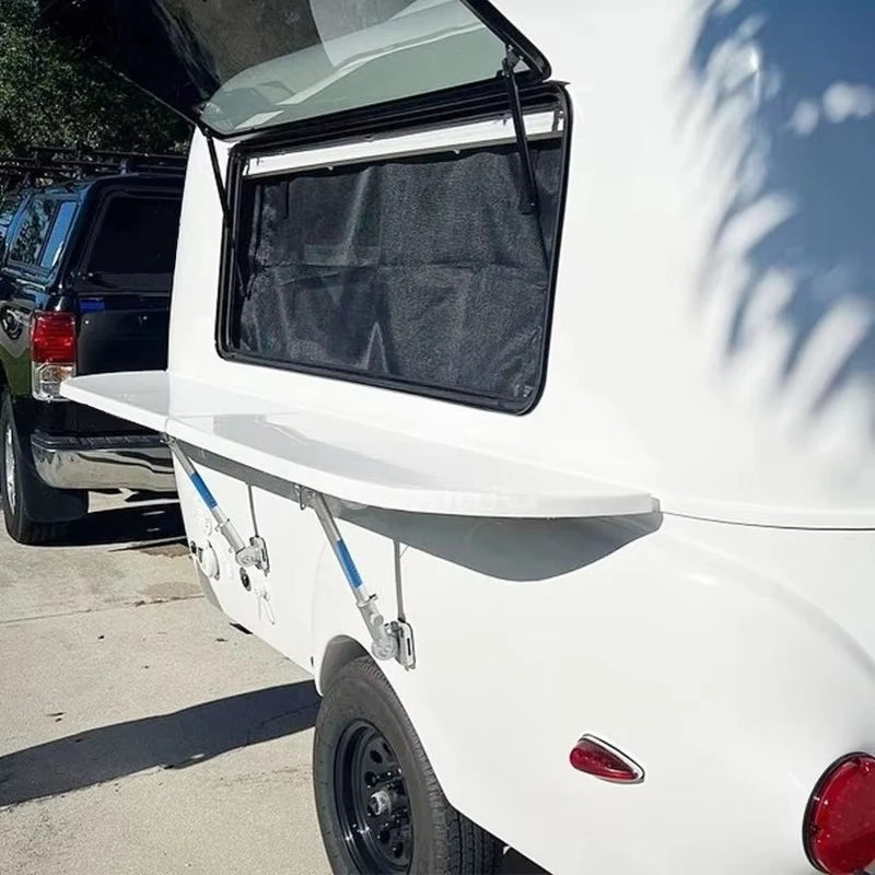 Camper Mobile Trailer Mini Caravan Travel Trailer Comfortable Solo Family