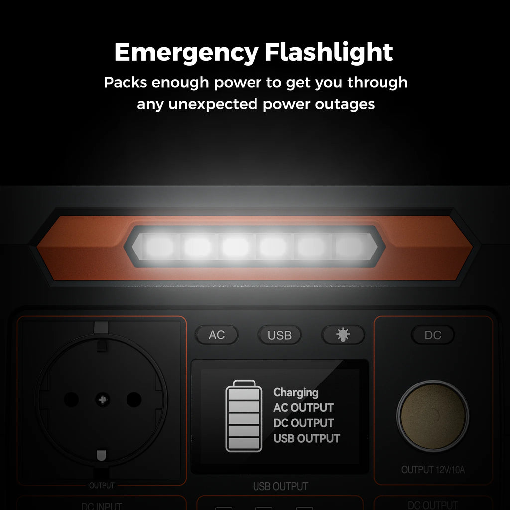 FLASHFISH P66A POWER STATION - 200W, 144Wh + 100W Solar - Portable Backup