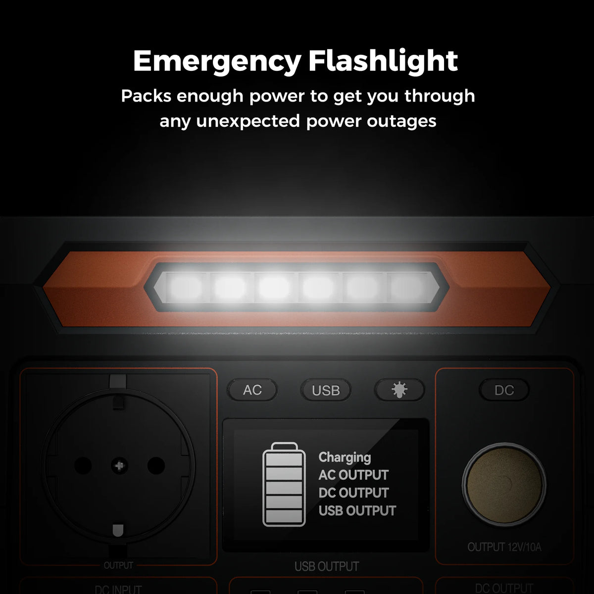 FLASHFISH P66A POWER STATION - 200W, 144Wh + 100W Solar - Portable Backup