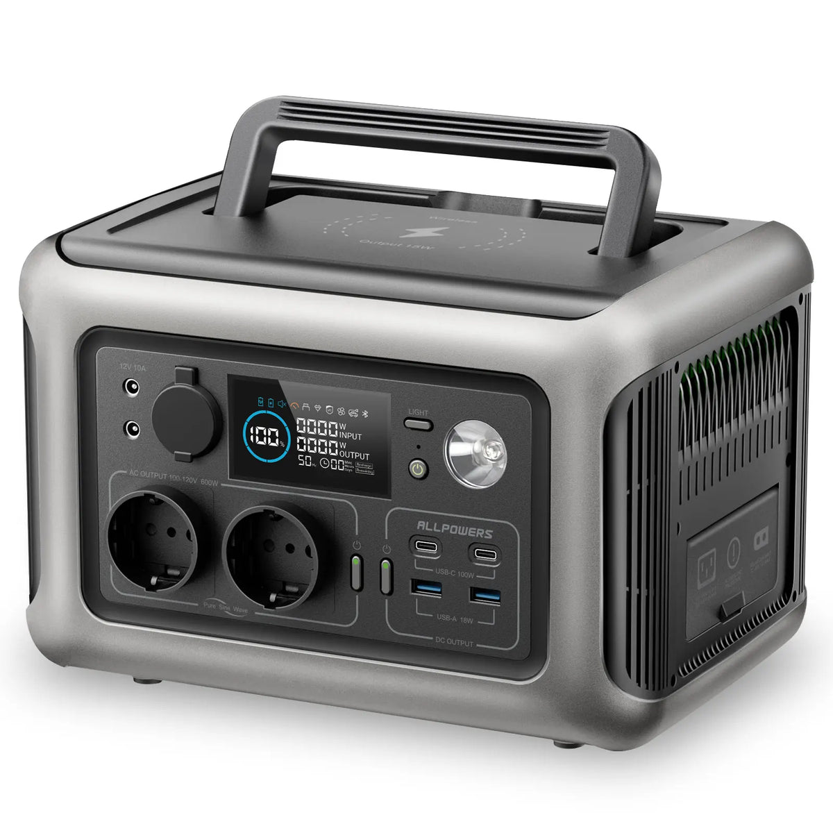 ALLPOWERS R600 POWER STATION - 600W, 299Wh LiFePO4 - Serious Backup