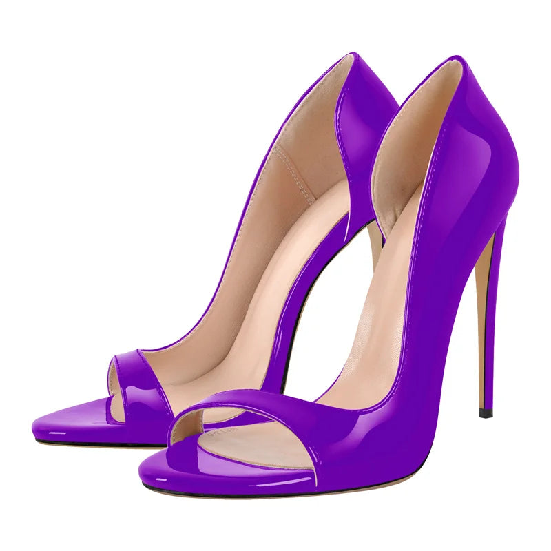 Onlymaker Women Open Toe Slip On Elastic Side Open Sandals Fashion Female Shoes Plus Size US5~US15 Fashion Sandals