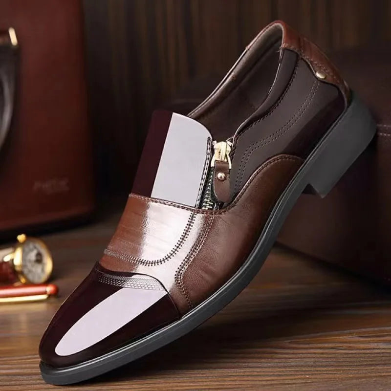 ZIP POINT - Pointed Toe Zipper Slip-On Shoes - Sharp, Fast, Waterproof