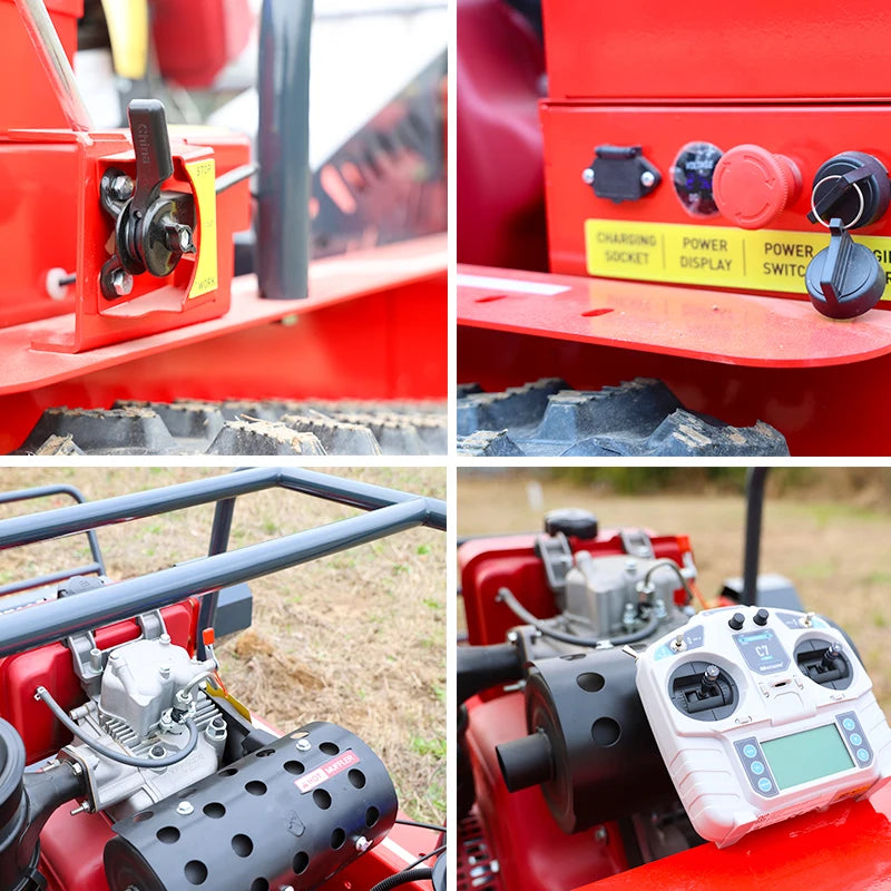 TRACKED REMOTE MOWER - 800 mm Cut, 45° Climb - Slope-Ready Care