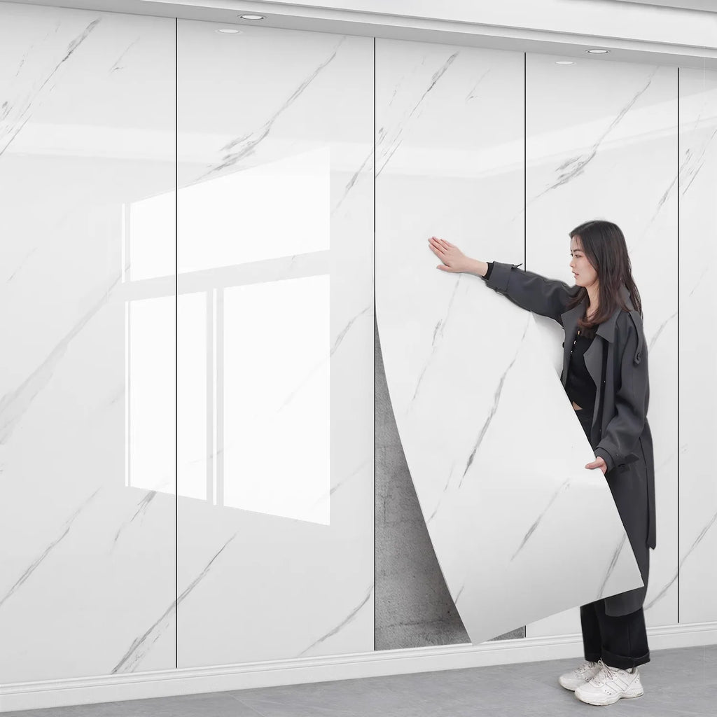 MARBLE PEEL - Self-Adhesive Wall Panels 40x300cm - Your Walls Were Begging for This