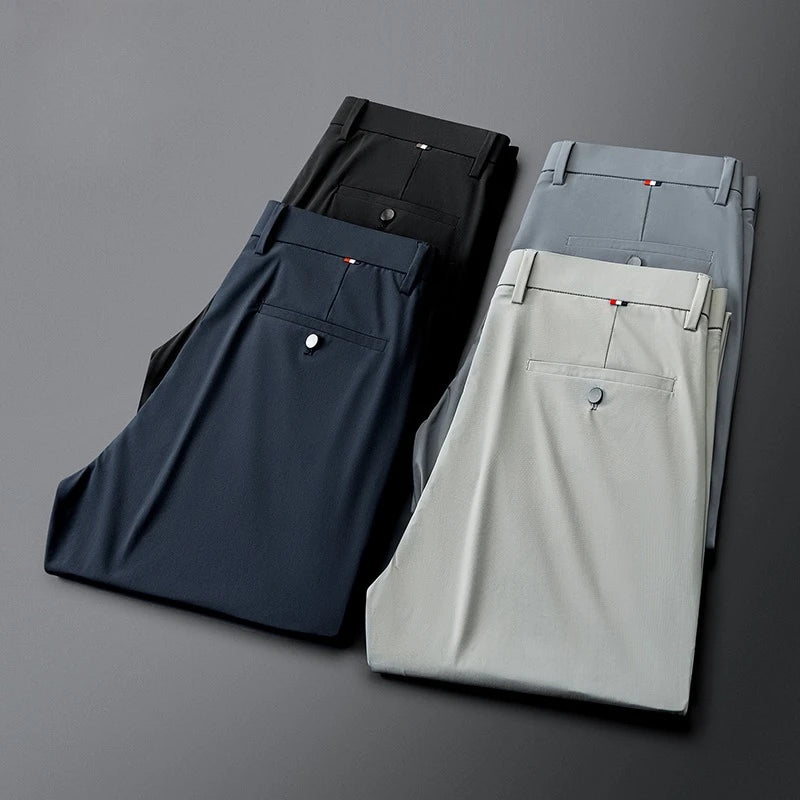 QUICK STRIDE - Men's Stretch Casual Pants - Quick Dry, Straight Fit, 4 Colors