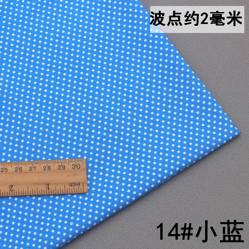 Pure Cotton Polka Dot Poplin Fabric Thin Upholstery By the Meter for Clothes Shirts Pants Skirts Dresses DIY Sewing Soft Textile