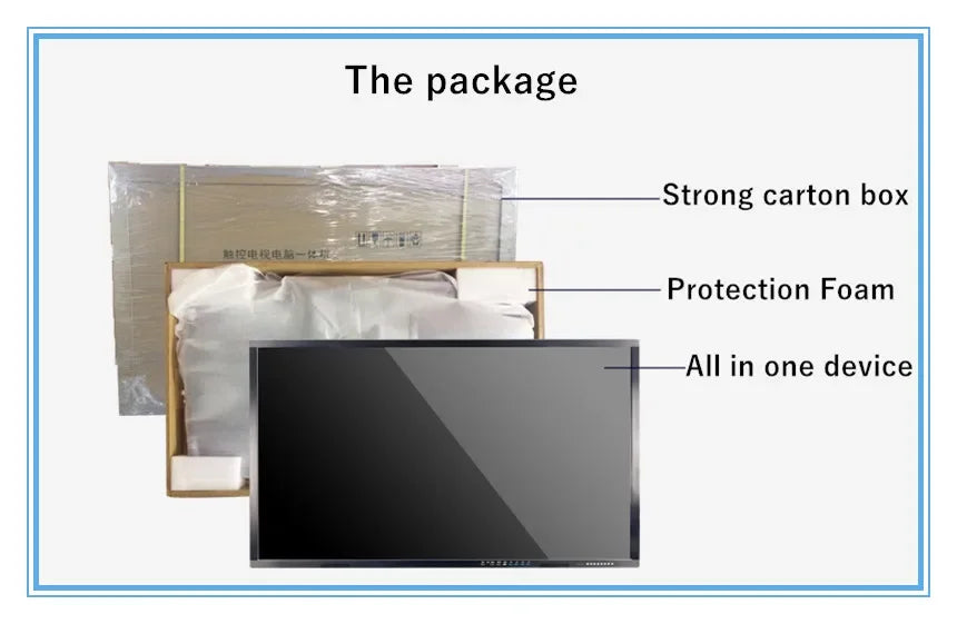 75 Inch All-in-One Interactive Touch Panel Whiteboard