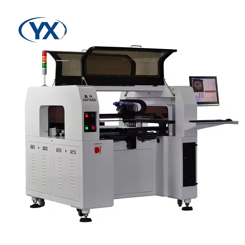 SMT660 PICK & PLACE MACHINE - 6 Heads, 8 Cameras - Compact SMT Line