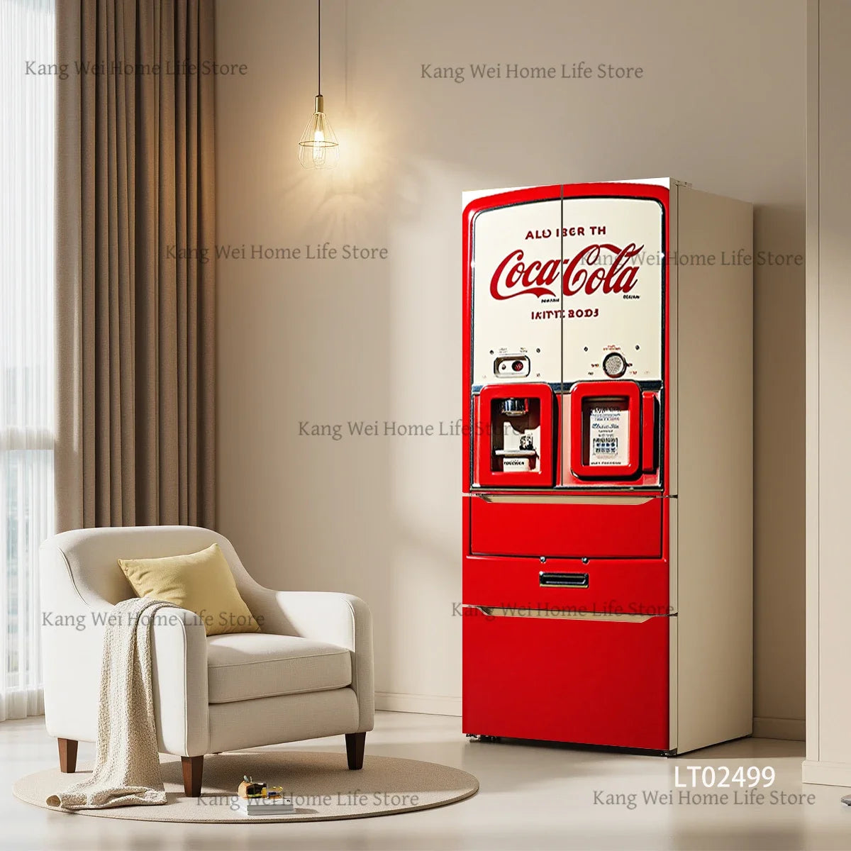 Retro Surface Decal Collection - fridge & door wraps - bold decor