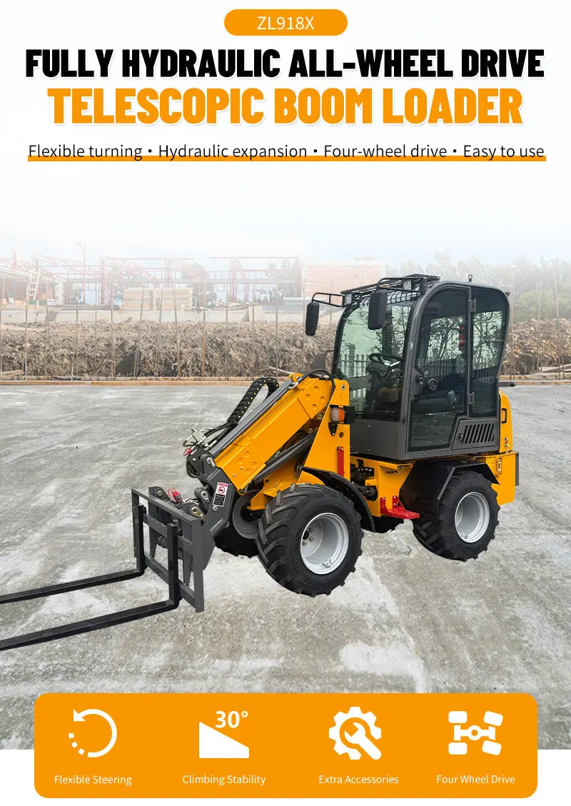 Nicosail ZL918X Telescopic Loader - 800 kg - Compact