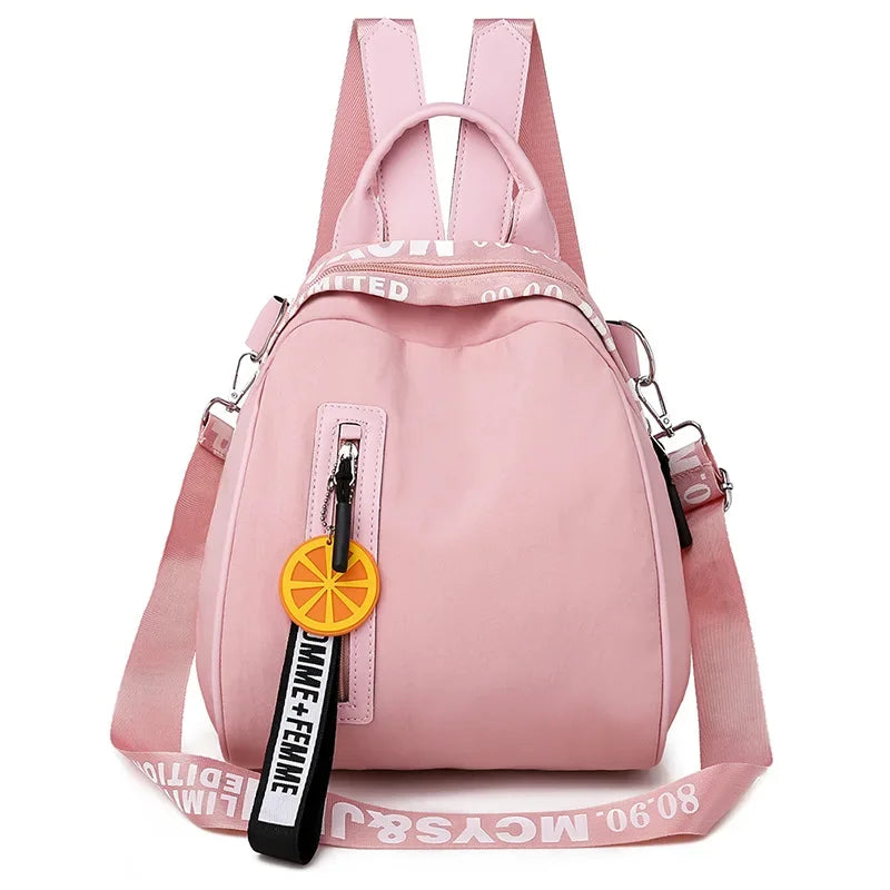 Women's Yellow Casual Multifunction Travel Backpack