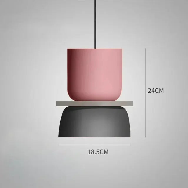 Macaron Pendant Lamp – Nordic, Multi-Color, S/M/L