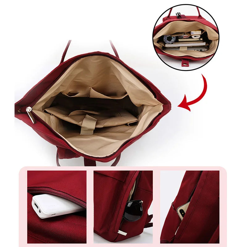 Schoolbag Female College Student Large Capacity Backpack 2026 New Niche Notebook 14-inch Computer Bag Girls' Backpack