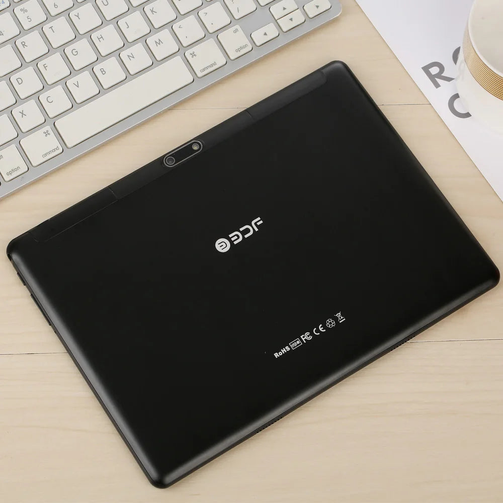 BDF 10.1" Android Tablet - 4GB+64GB, Dual SIM Phone Call, Octa-Core