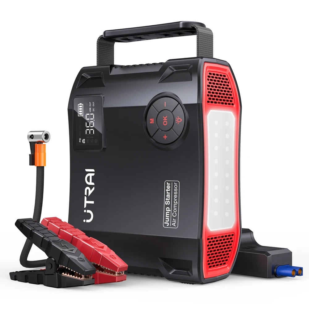 Jstar 5 Jump Starter - 2000A & Tire Pump - Road-Trip Backup