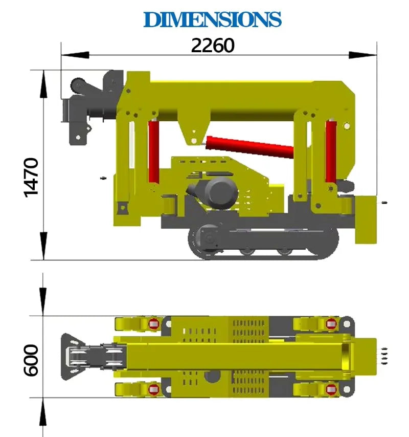 Portable 3-Ton Hydraulic Spider Crane
